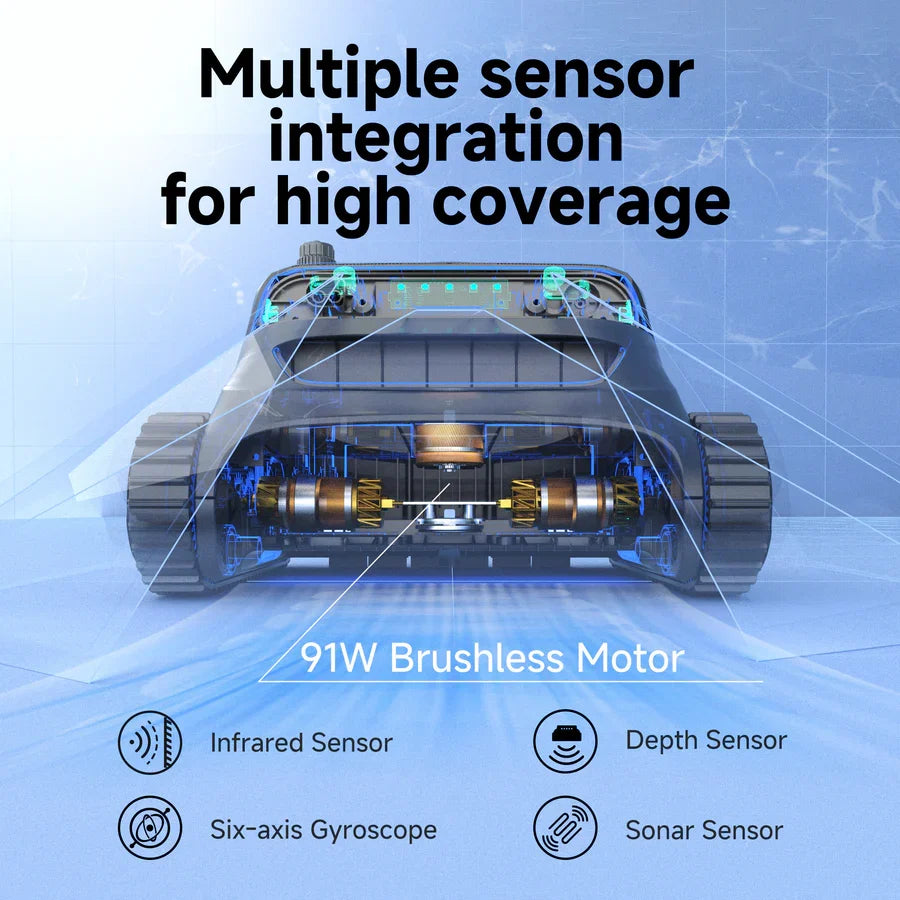 WYBOT S2 High-end Cordless Robotic Pool Cleaner-2