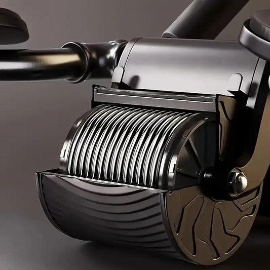 Automatischer Bauchroller mit Rückholfunktion und Ellenbogenauflage
