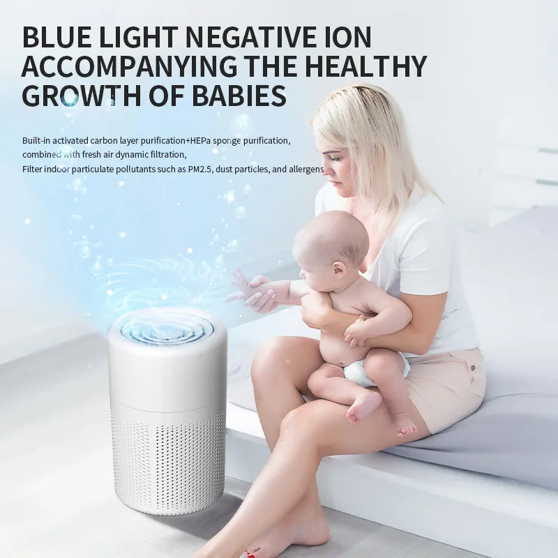 NNEOBA Luftreiniger mit HEPA Filter und Aktivkohlefilter