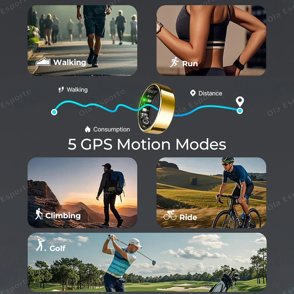 Smart Fitness Ring with Sleep & Activity Tracking-4