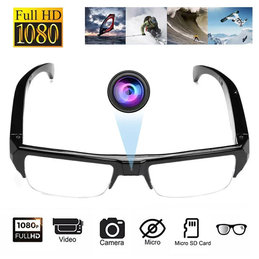 1080P Kamera-Brille mit Audioaufnahme und bis zu 90 Minuten Laufzeit