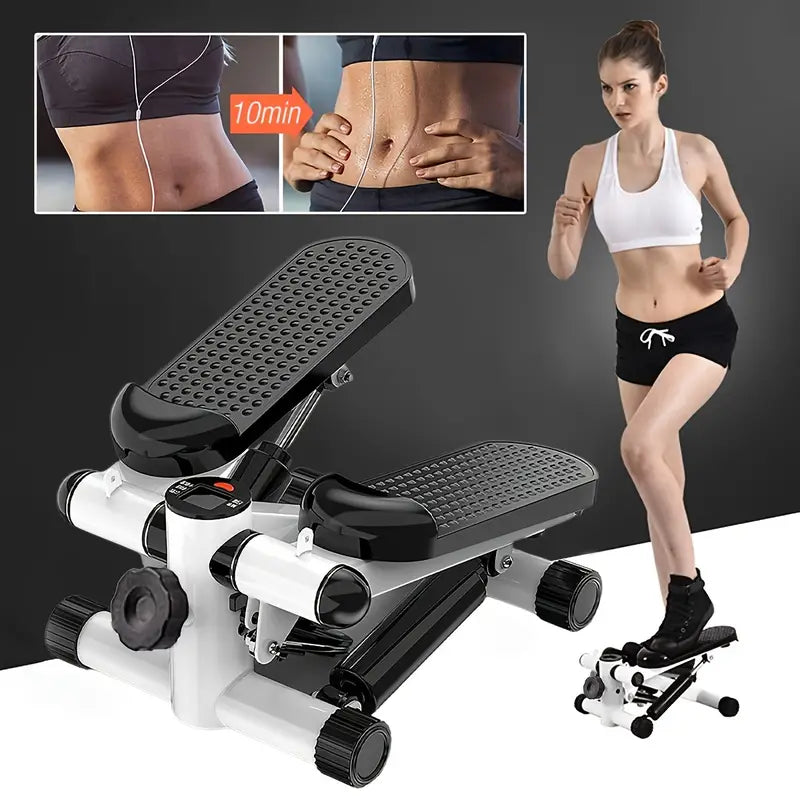 Mini Stepper mit Widerstandsbändern und Kalorienzähler