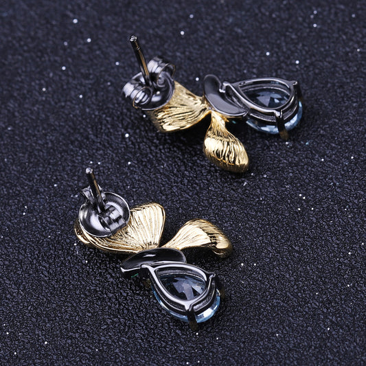 Ohrringe „Golden Bloom Topaz“