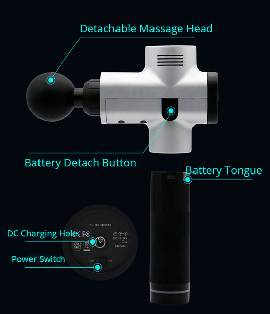 Massage Gun „Recovery Pulse Pro“ – Kraftvoll, leise & regenerierend