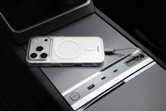 iPhone 17 MagSafe Hülle für Tesla Halterung mit Tether Tab