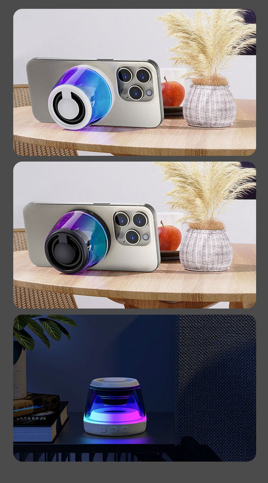 RGB Bluetooth-Lautsprecher „Glow Bass Mini“ – Magnetisch, leuchtend & kraftvoll