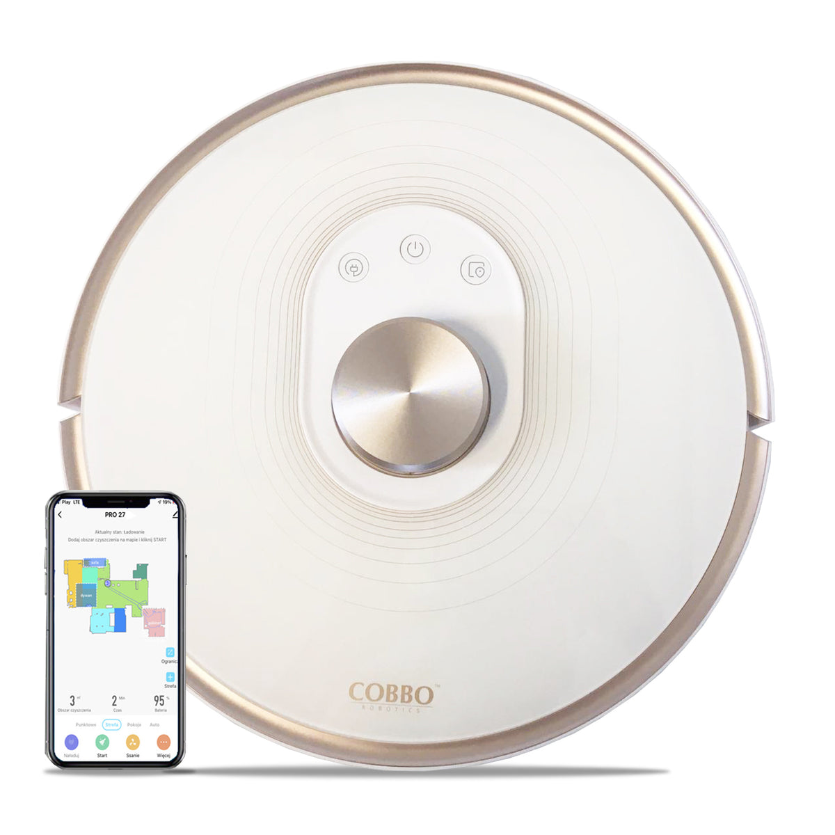 COBBO PRO 27 Saugroboter mit Wischfunktion und Lasernavigation