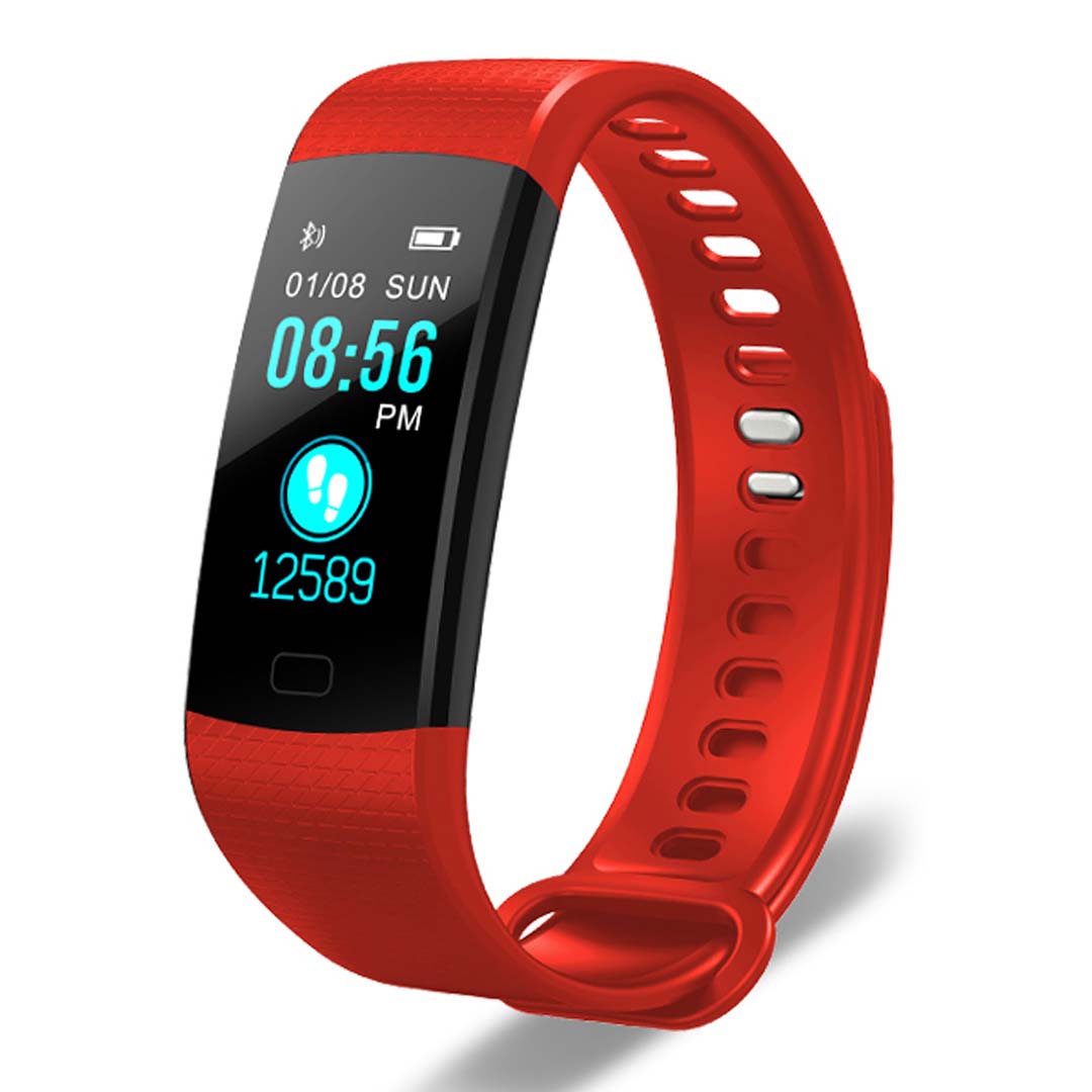 NNEAGS Sport Smart Watch Health Fitness Wrist Band Bracelet Activity Tracker Red-0