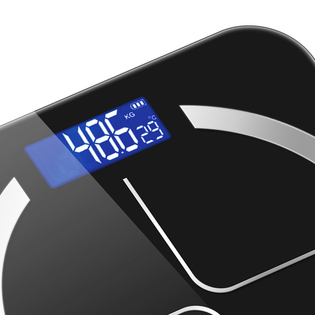 NNEAGS 2X 180kg Glass LCD Digital Fitness Weight Bathroom Body Electronic Scales Black/Pink-3