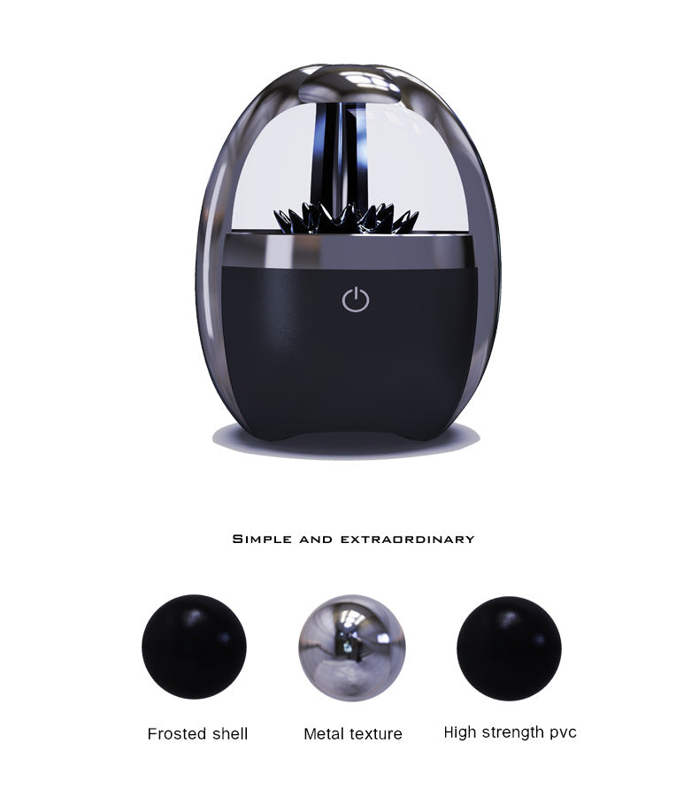 Moderne Ambientelampe mit magnetischer Flüssigkeit und futuristischem Design