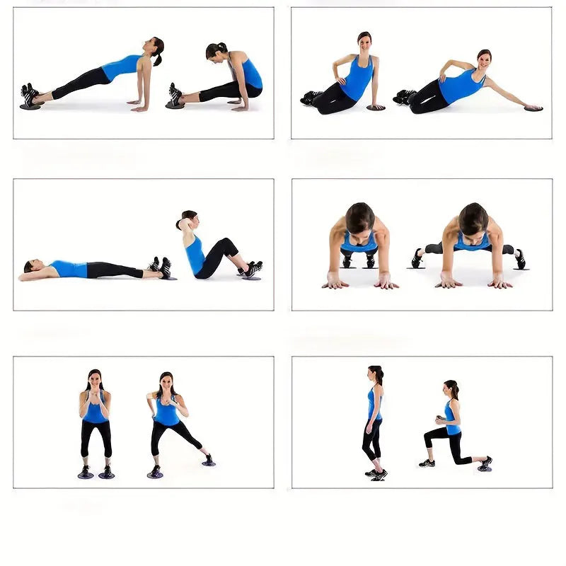 NNETM Pilates Gleitplatten 2er Set für Core Training und Home Workout