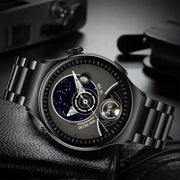 Smart Watch Big Screen Custom Dial Answer Call Fitness Tracker Sport Smart Watch For Men - Black-3