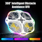AirGlow UFO Drone – 360° Hinderniserkennung mit LED-Lichteffekten