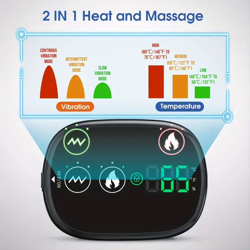 Beheiztes Schulter Massagegerät mit Akku und USB Ladefunktion