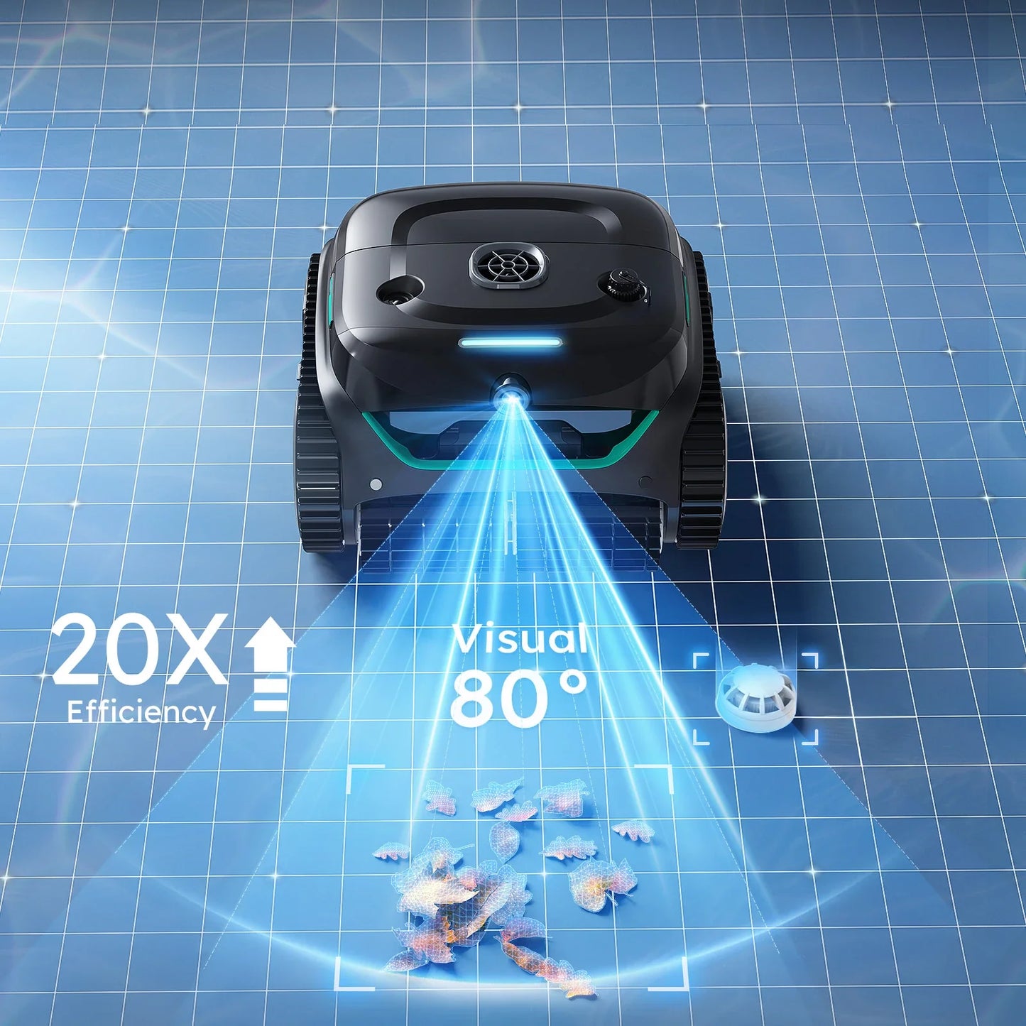 WYBOT C2 Vision Robotic Pool Cleaner Vacuum with AI Vision & Smart APP Control-2