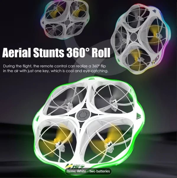AirGlow UFO Drone – 360° Hinderniserkennung mit LED-Lichteffekten