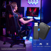 Ergonomischer Gaming Stuhl mit Bluetooth Lautsprechern und Fußstütze