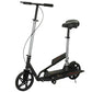 Black Stainless Steel Scooter with Rear Suspension-0