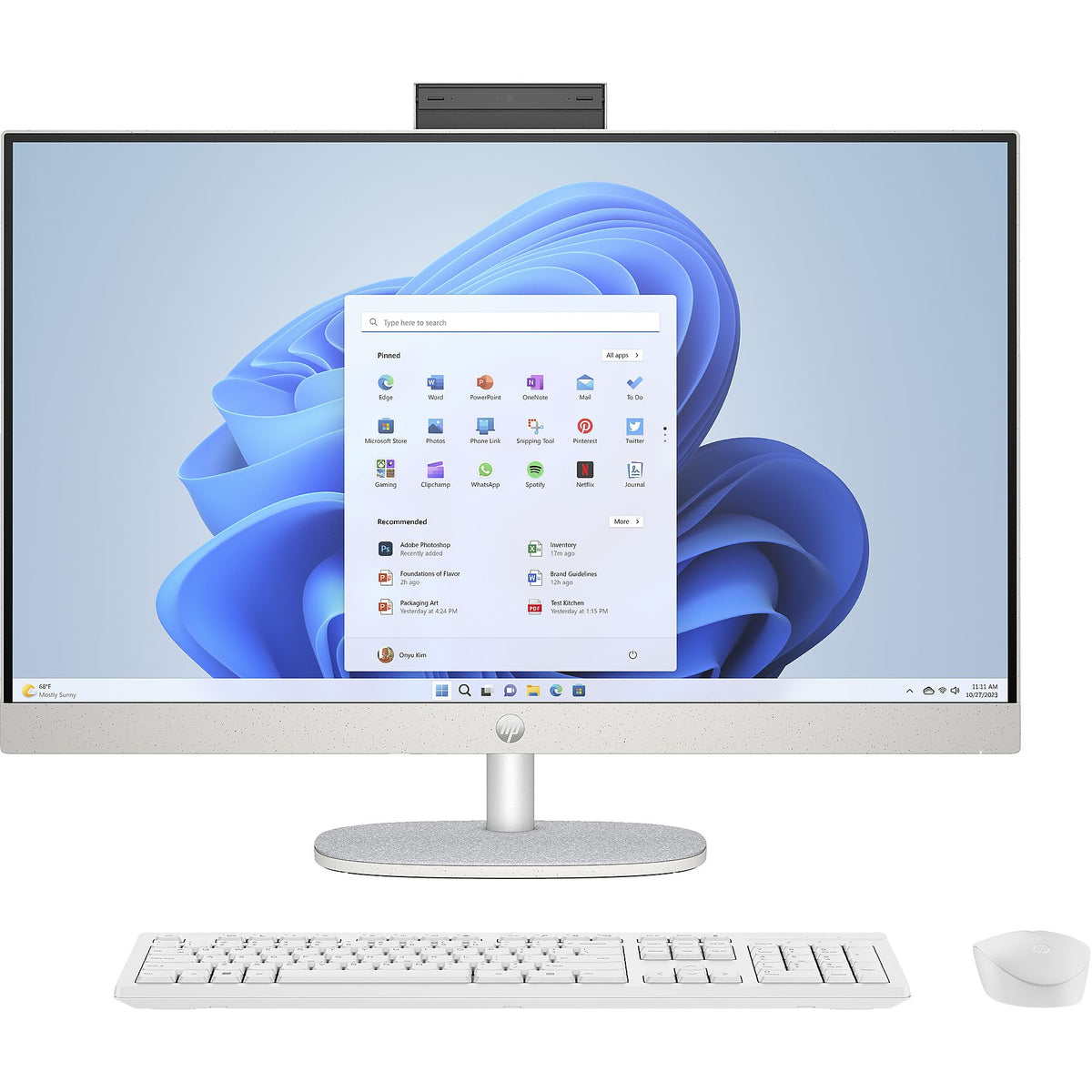 HP 24 cr0024ne 23,8 Zoll All in One PC mit Touchscreen