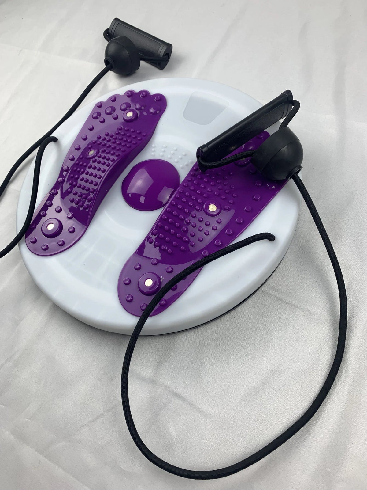 Fitness Twist Board mit Zugbändern und Massageoberfläche