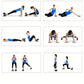 Runde Fitness Gleitpads in Schwarz für effektives Core Training sowie Bauch, Bein und Ganzkörperübungen zu Hause.