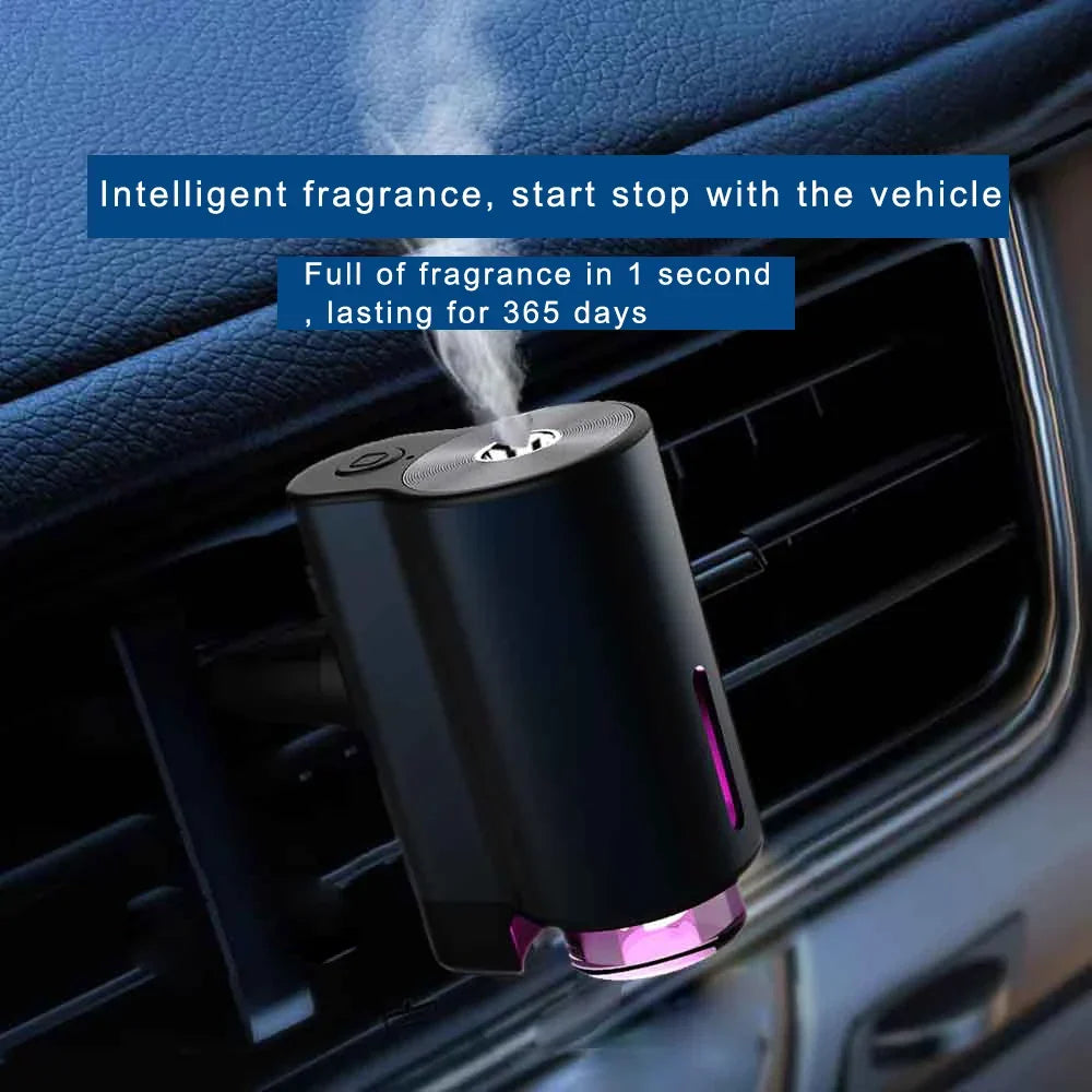 Car Air Freshener Aroma Diffuser with 3 Essential Oils-2
