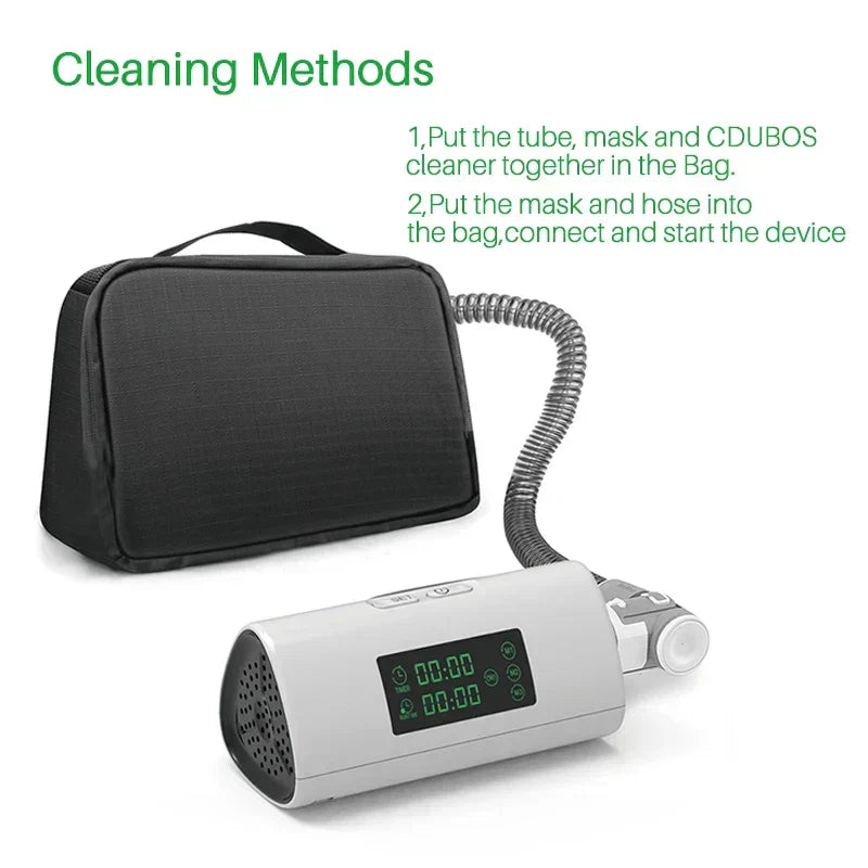 Tragbarer NNEOBA Luftreiniger und CPAP Reiniger mit USB