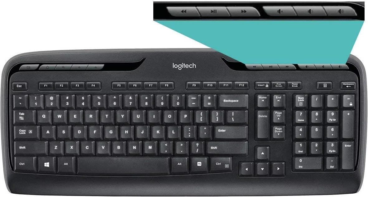 Logitech MK330 Kabelloses Tastatur und Maus Set QWERTZ