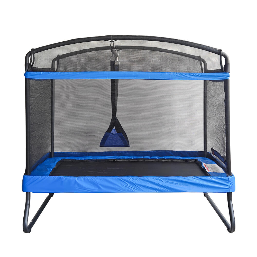 Kindertrampolin mit Schaukel und 115 cm Sicherheitsnetz für den Garten