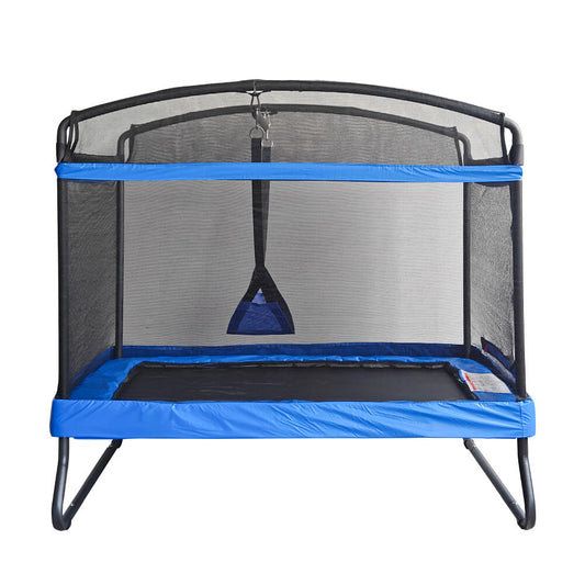 Kindertrampolin mit Schaukel und 115 cm Sicherheitsnetz für den Garten