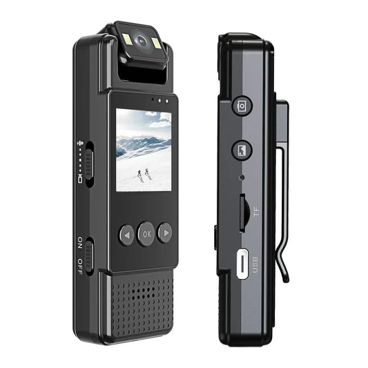 L12 Mini 1080P Bodycam mit WiFi, Nachtsicht und 64 GB Speicherkarte