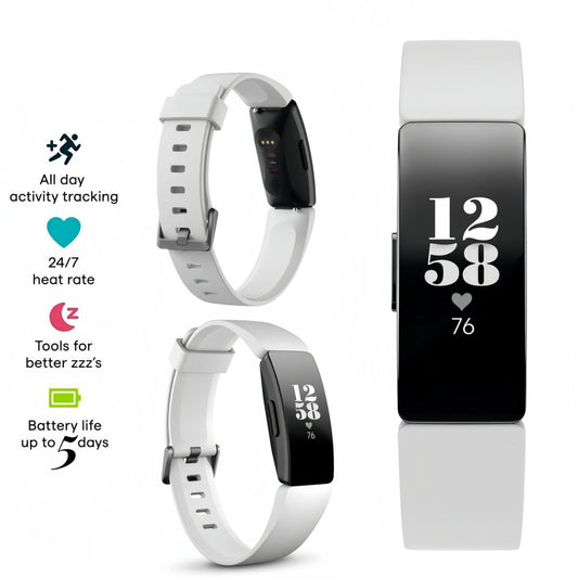 Health Fitness Tracker Sports Bracelet White-1