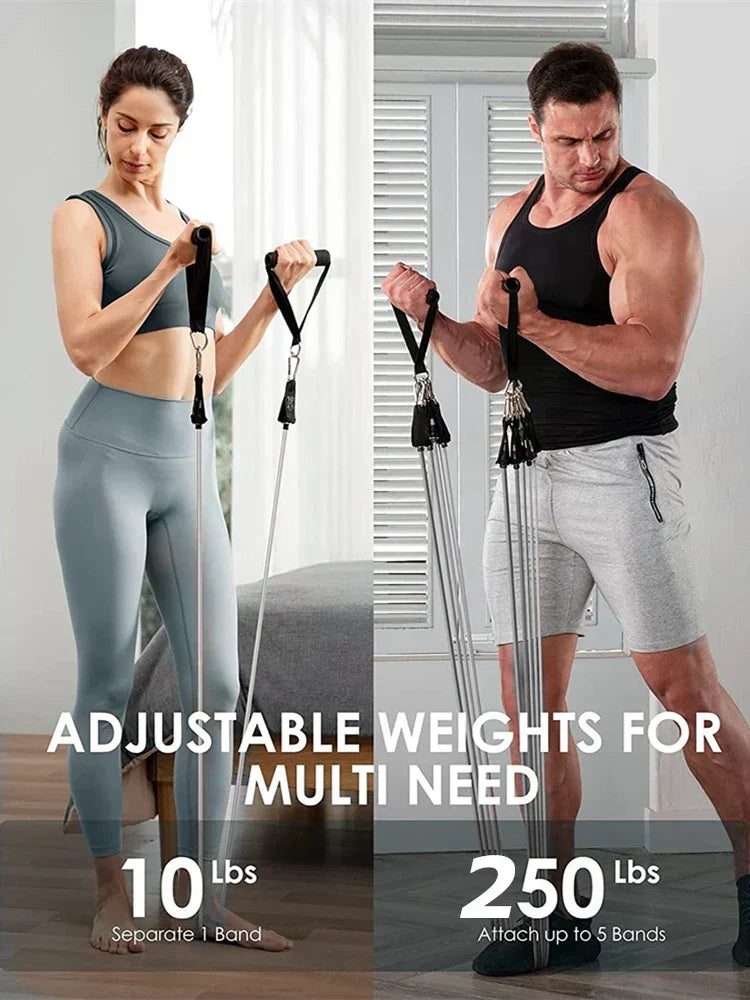 NNEOBA Widerstandsbänder Set für Krafttraining und Home Workout
