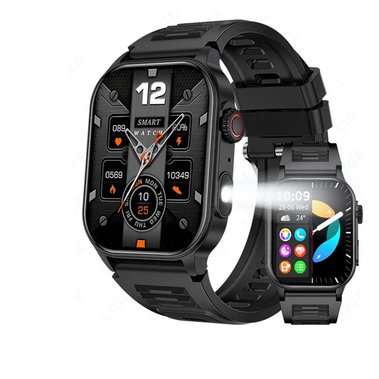 NNEOBA Smart Watch HD Screen Fitness Tracker Black-0