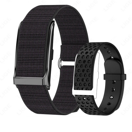 No-Screen Smart Fitness Band Black-0
