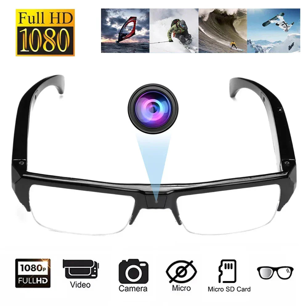 1080P Kamera-Brille mit Audioaufnahme und bis zu 90 Minuten Laufzeit