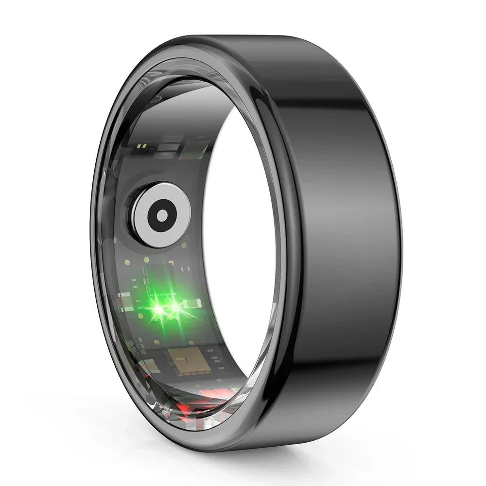 Smart Ring Fitness Tracker aus Edelstahl mit Schlaftracking