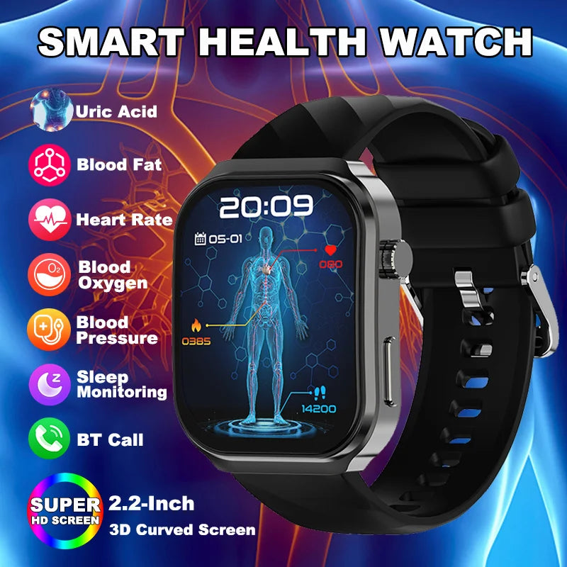 NNEOBA Health Diagnostic Smartwatch Black-1