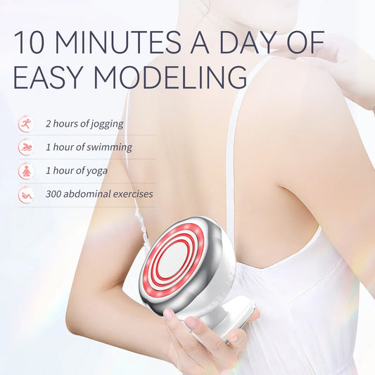 5-in-1 EMS Slimming Machine Ultrasonic Fat Burner And Body Massager White-1