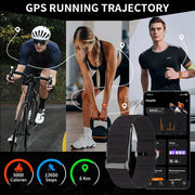 No-Screen Smart Fitness Band Black-3