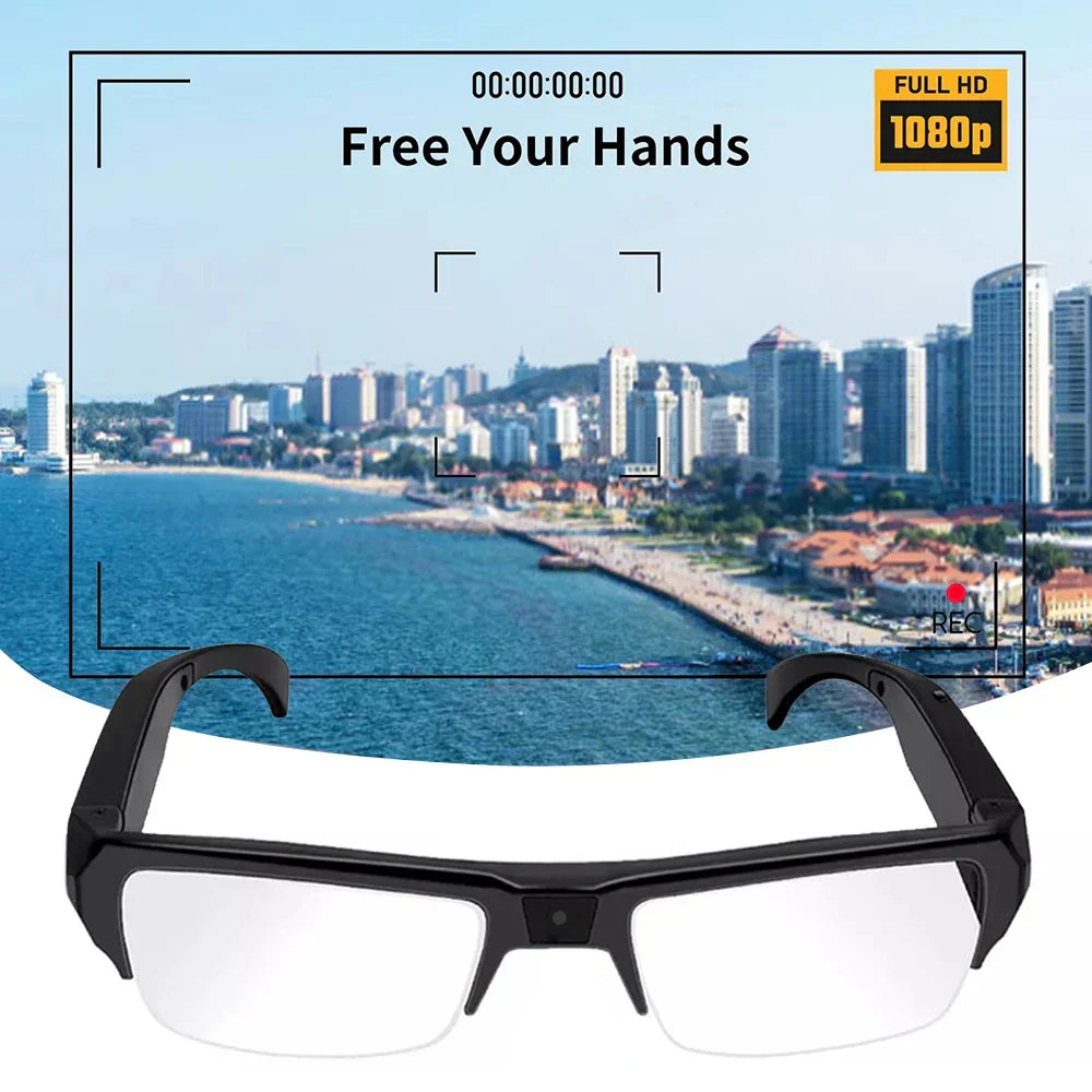 1080P Kamera-Brille mit Audioaufnahme und bis zu 90 Minuten Laufzeit
