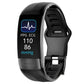 Fitness Bracelet Heart Blood Body Monitoring Black-0