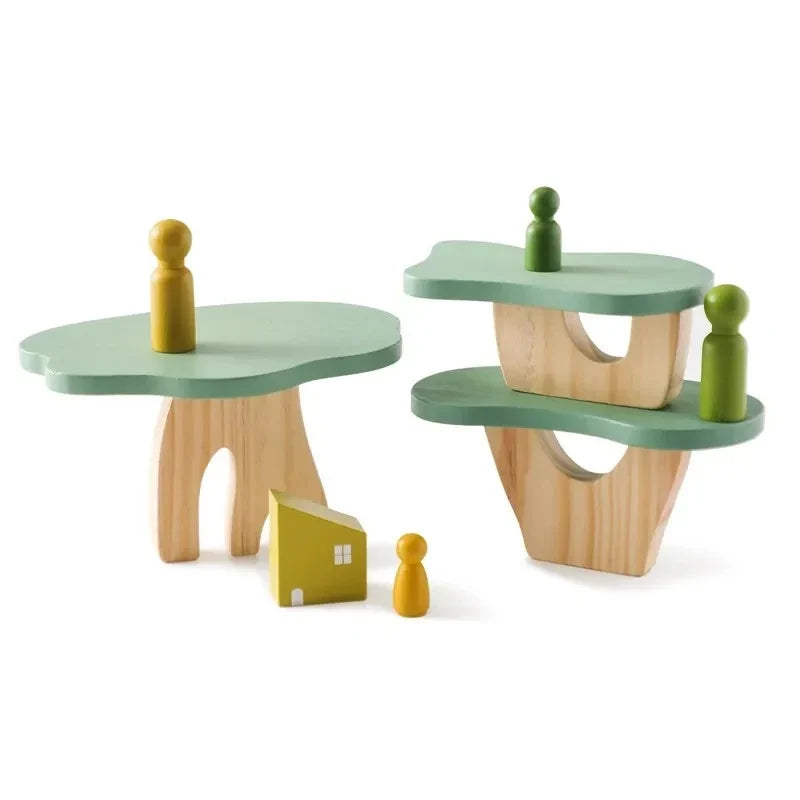 Montessori Wooden Toy Stacking&Threading-7