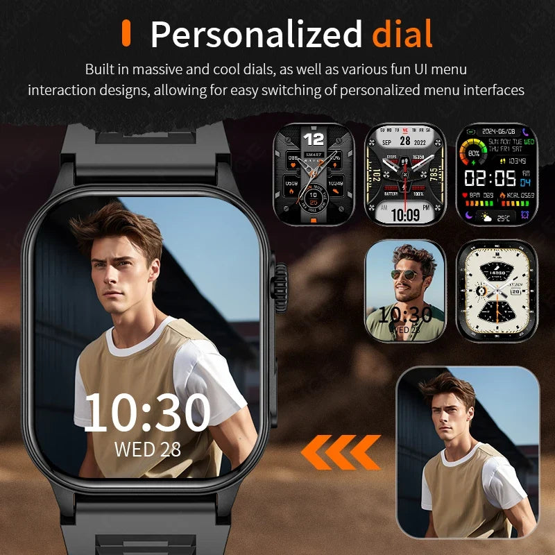 NNEOBA Smart Watch HD Screen Fitness Tracker Black-1