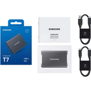 Samsung Portable SSD T7 mit bis zu 4 TB in Titan Grey und Indigo Blue
