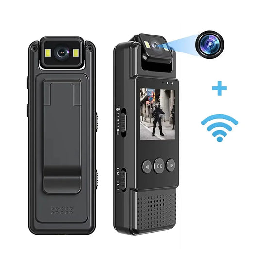 L12 Mini 1080P Bodycam mit WiFi, Nachtsicht und 64 GB Speicherkarte