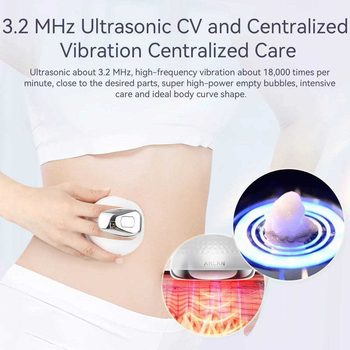5-in-1 EMS Slimming Machine Ultrasonic Fat Burner And Body Massager White-4