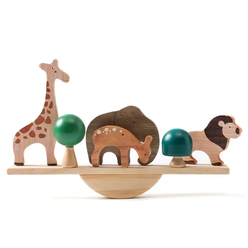 Montessori Wooden Toy Stacking&Threading-13