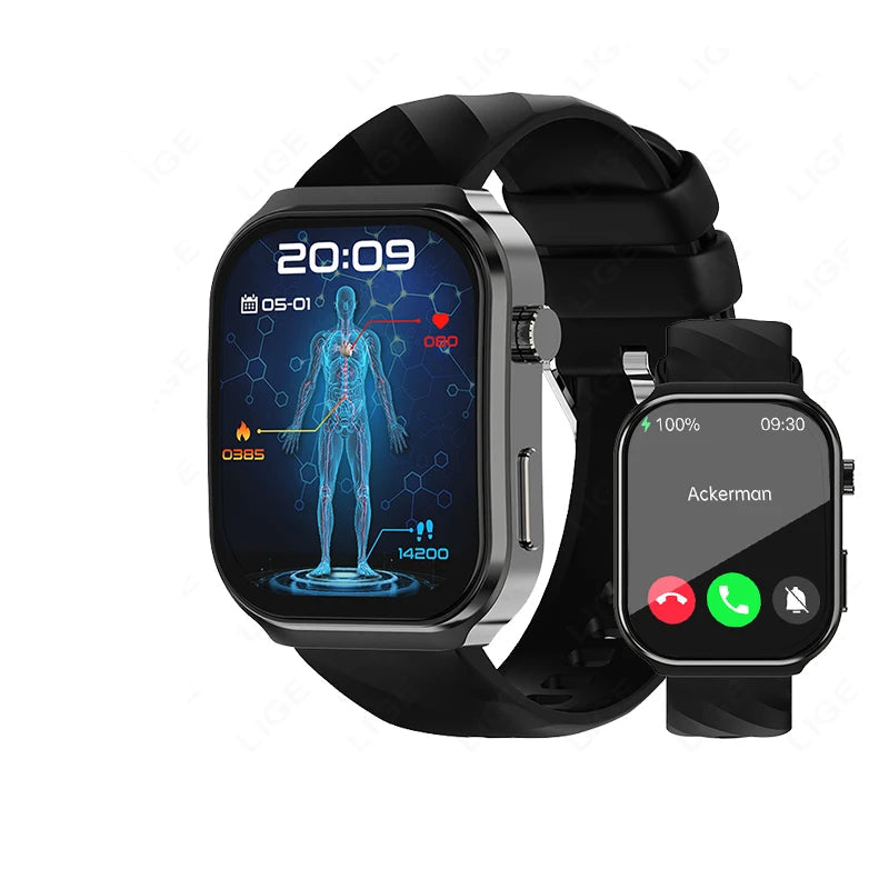 NNEOBA Health Diagnostic Smartwatch Black-0