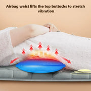 Electric Full Body Massage Mattress with Heat, Airbag, and Kneading Grey-3